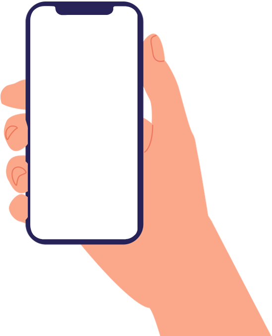 kid holding phone